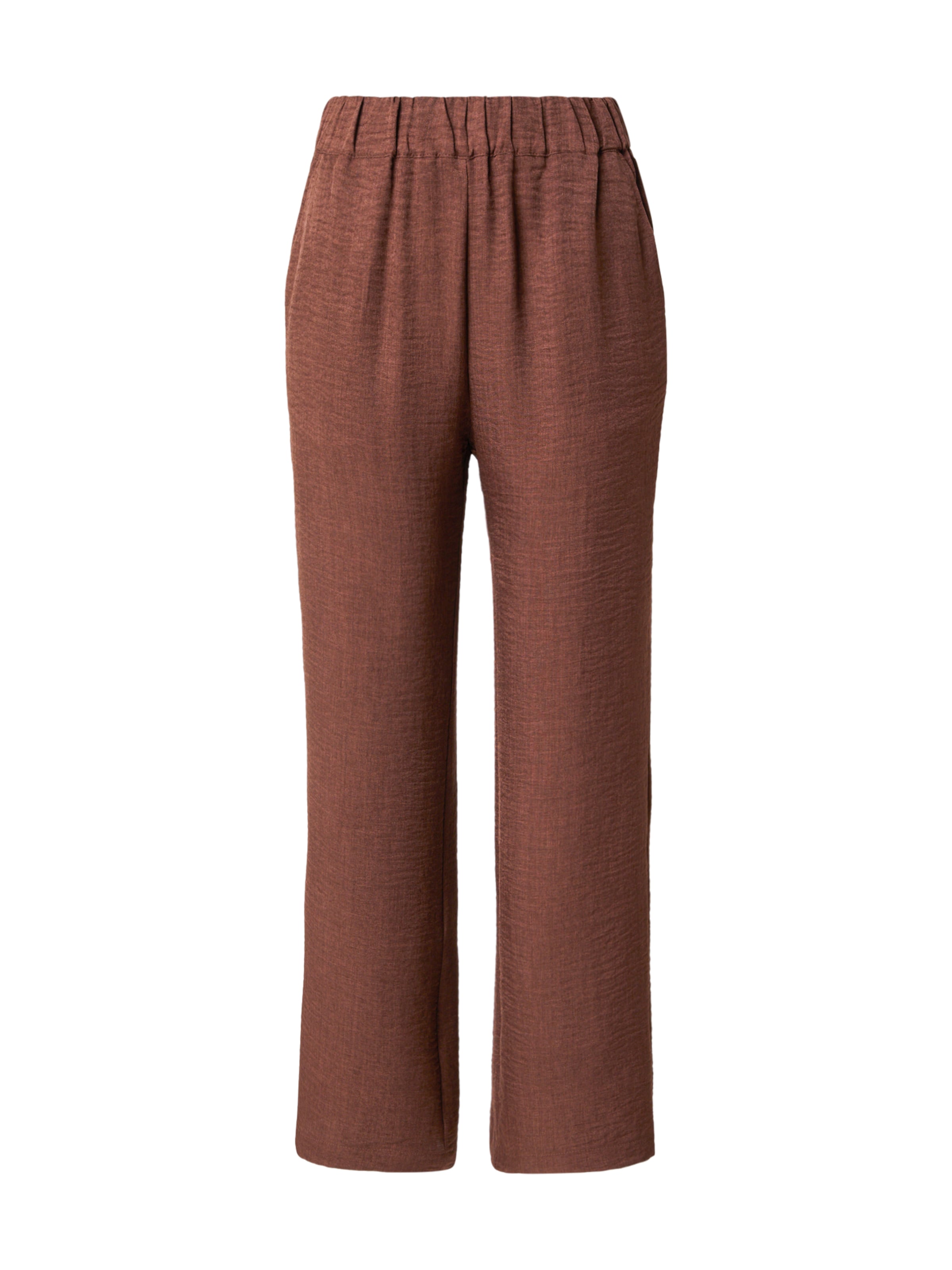 Soyaconcept Широкий Штаны 'Charissa' в Коричневый: спереди