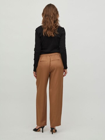 VILA Wide Leg Hose in Braun