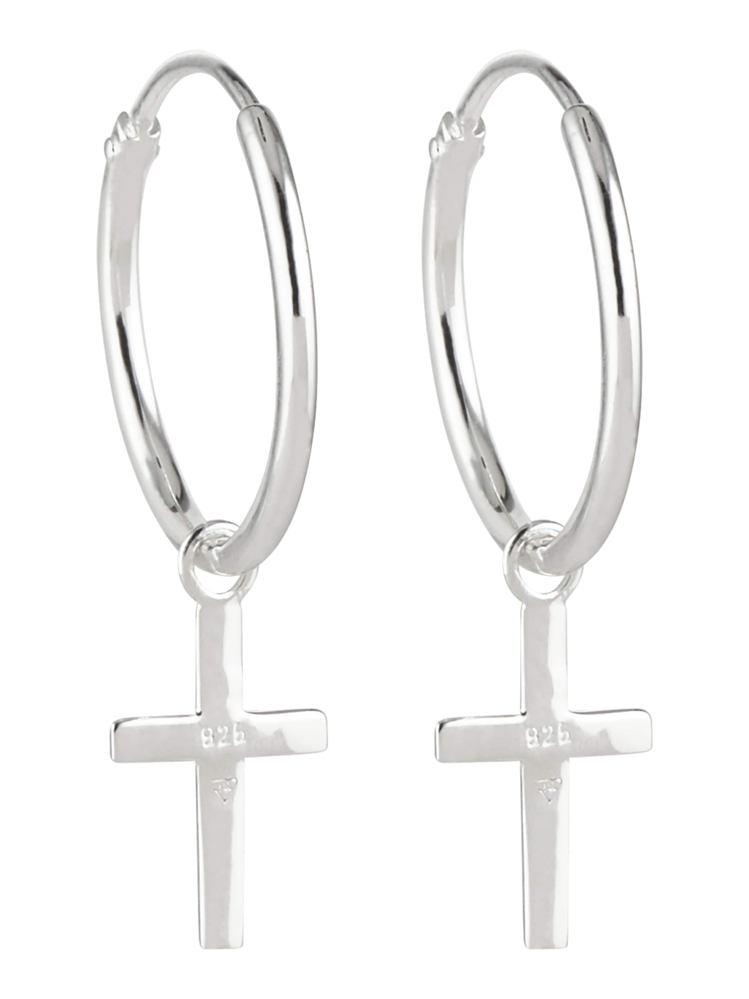 ELLI Обеци 'Kreuz' в сребърно