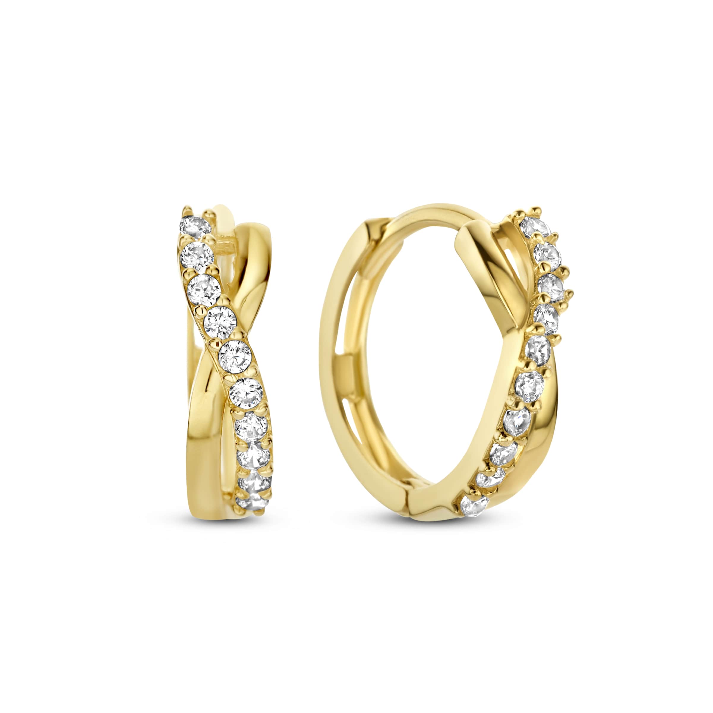Isabel Bernard Earrings in Gold: front