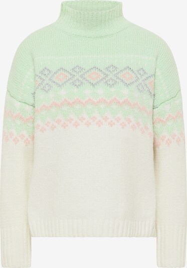 MYMO Sweater in Dusty blue / Mint / Pink / Light pink / White, Item view