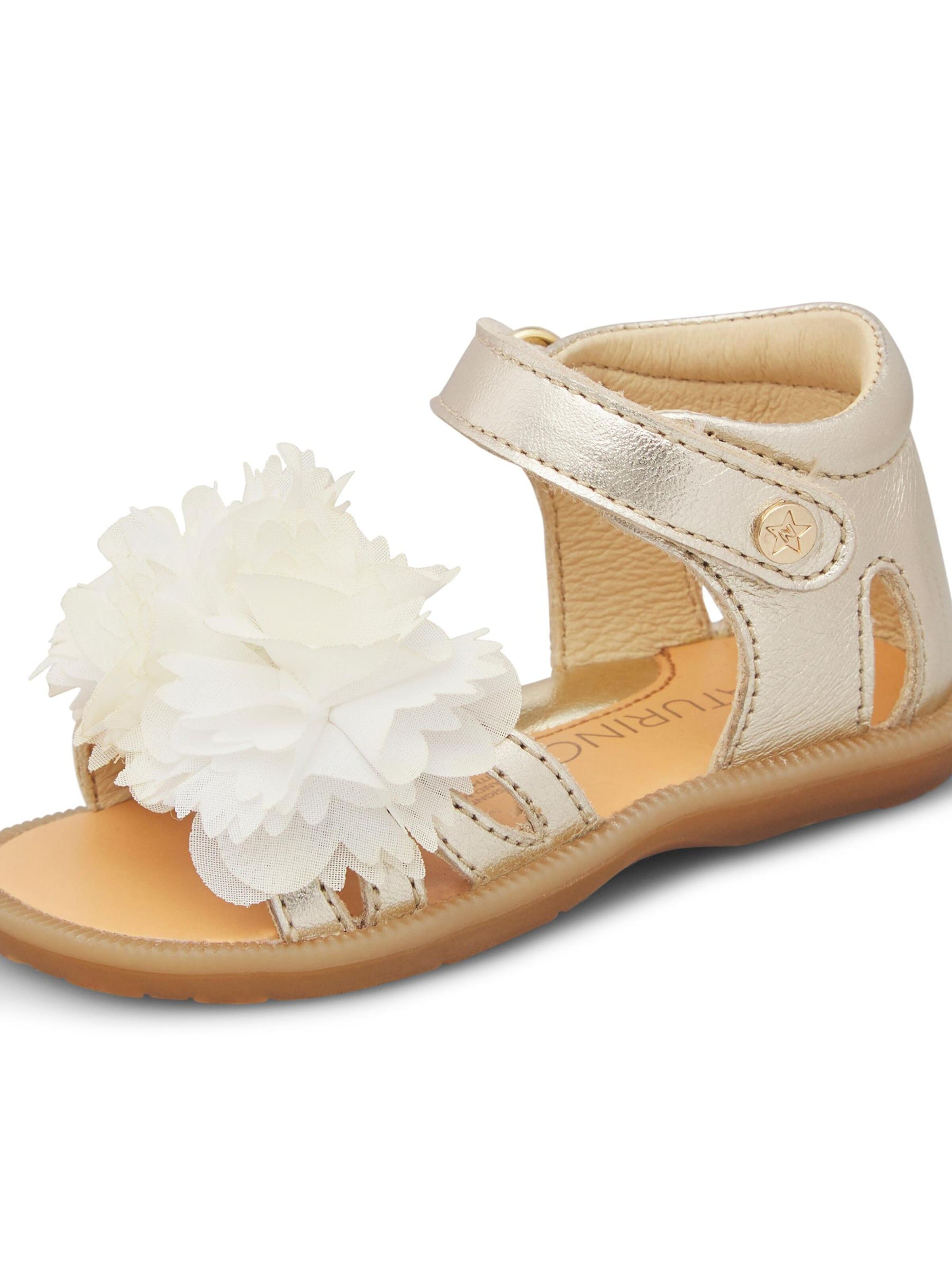 NATURINO Sandals 'NUBBI' in Gold: front