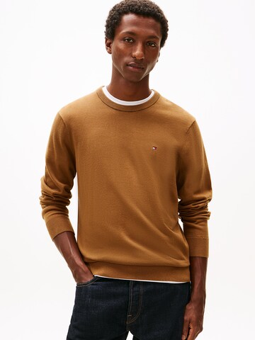 TOMMY HILFIGER Pullover 'Essential' in Braun: Vorderseite