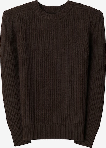GOBI Cashmere Pullover 'Sculpted-Shoulder Cashmere Sweater' in Braun: Vorderseite
