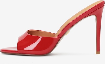 Kazar - Zapatos abiertos en rojo: frente