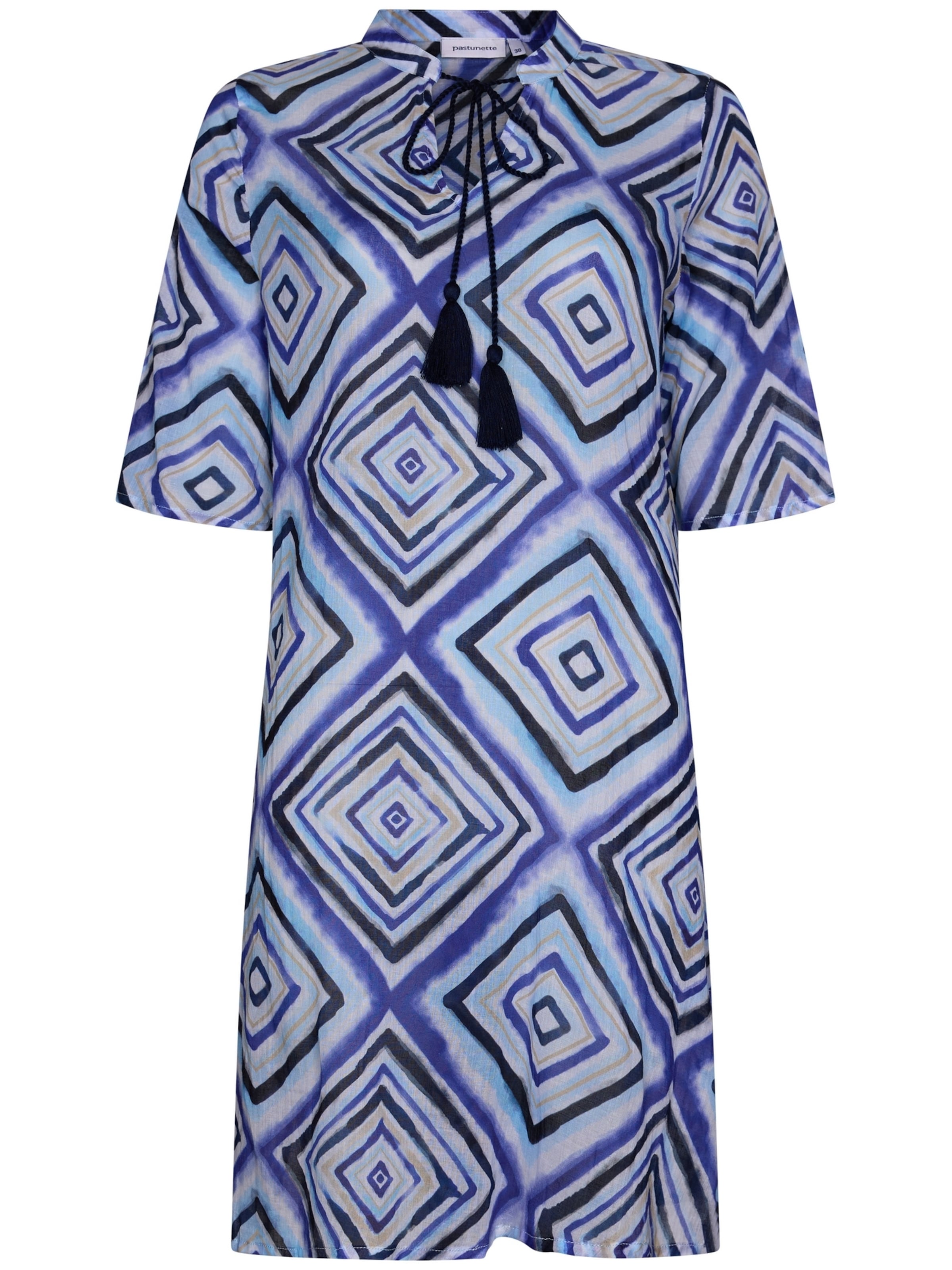 Robe Pastunette en bleu : devant