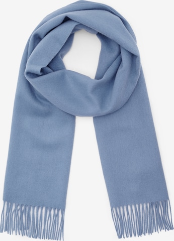 Matinique Sjaal 'Wolan' in Blauw: voorkant