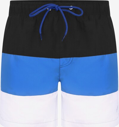 Threadbare Shorts de bain en bleu clair / noir / blanc, Vue avec produit
