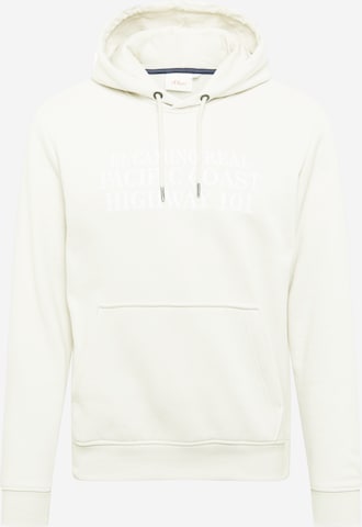 s.Oliver Sweatshirt in Wit: voorkant