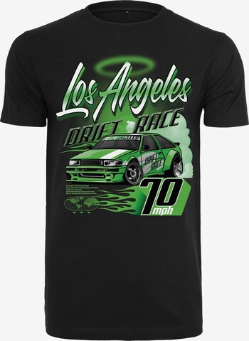 Maglietta 'Los Angeles Drift Race' di Mister Tee in nero: frontale