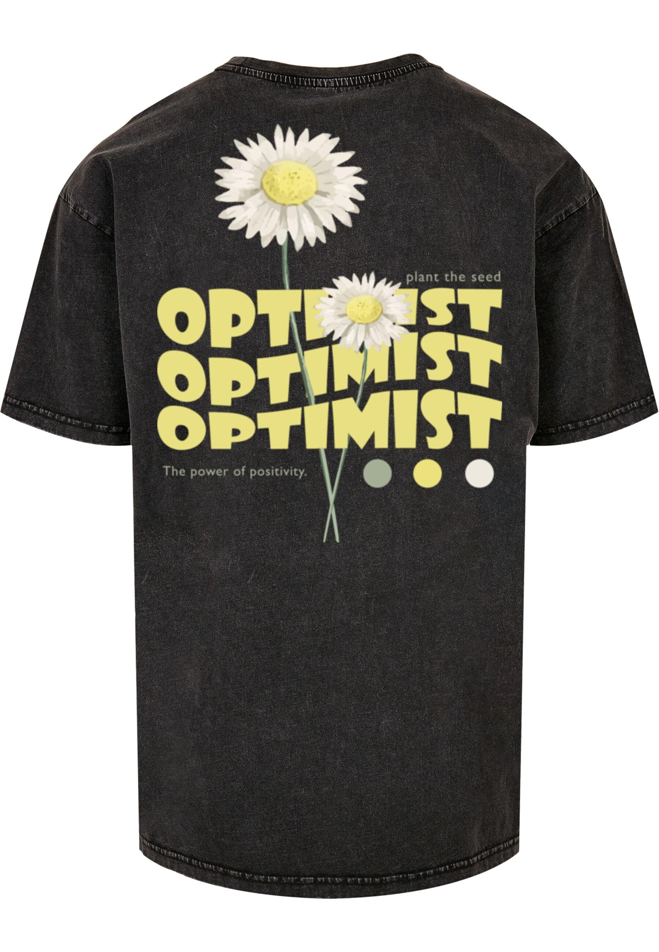Merchcode Shirt 'Summer - Optimist' in Zwart