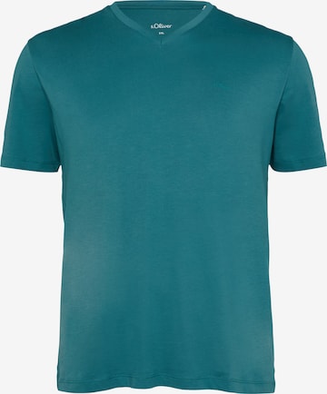s.Oliver Men Big Sizes Shirt in Blau: Vorderseite