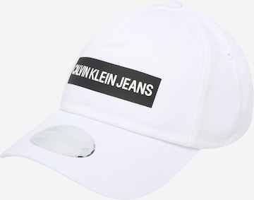 Calvin Klein Jeans Pet 'INSTITUTIONAL' in Wit: voorkant