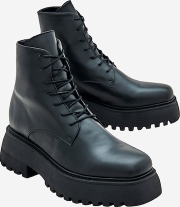 EDITED Lace-Up Ankle Boots 'Ivera' in Black