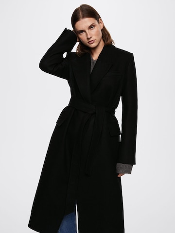 Manteau mi-saison 'Paris' MANGO en noir : devant