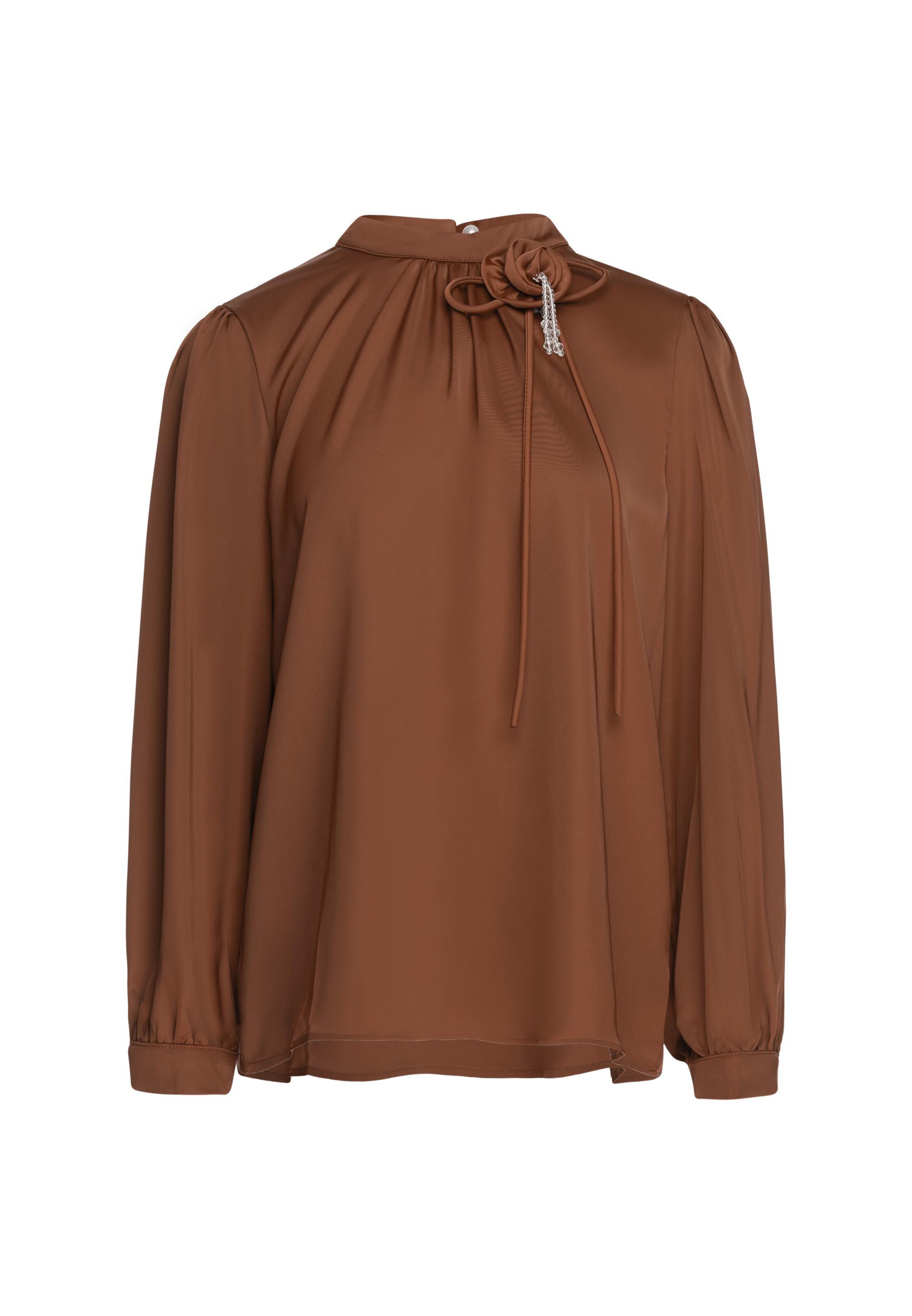 usha BLACK LABEL - Blusa en marrón: frente