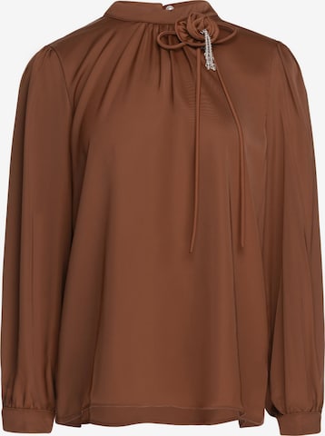 usha BLACK LABEL - Blusa en marrón: frente