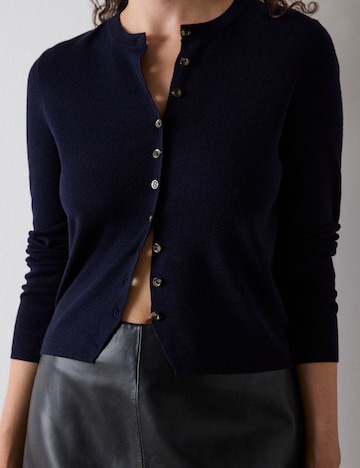Whistles Knit Cardigan in Blue: front