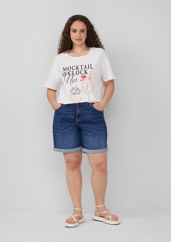 T-shirt QS en blanc