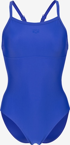 ARENABustier Jednodijelni kupaći kostim 'SOLID LIGHTDROP' - plava boja: prednji dio
