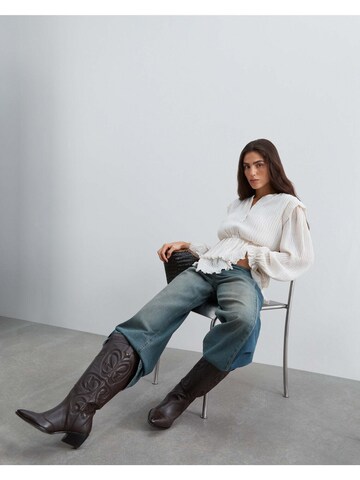 Scalpers Scpleated Blouse ' ' in Weiß