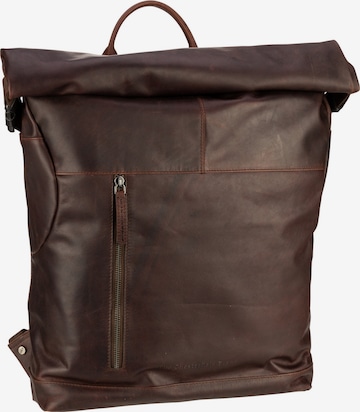 The Chesterfield Brand Backpack in Brown: front