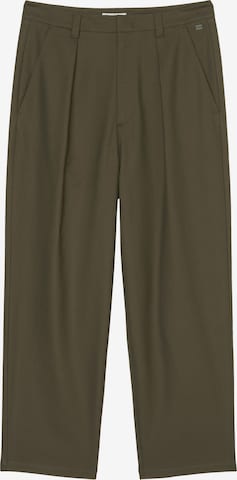 Marc O'Polo DENIM Loose fit Pleat-front trousers in Green: front