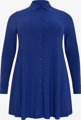 Yoek Blouse in Blauw: voorkant