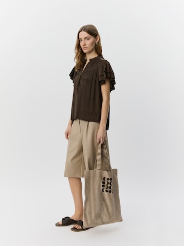 Sofie Schnoor - Blusa 'LALILA' en marrón: frente