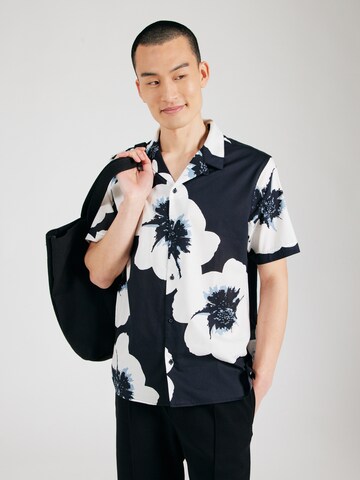Regular fit Camicia di ANTONY MORATO in nero: frontale