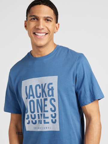 JACK & JONES Majica 'FLINT' | modra barva