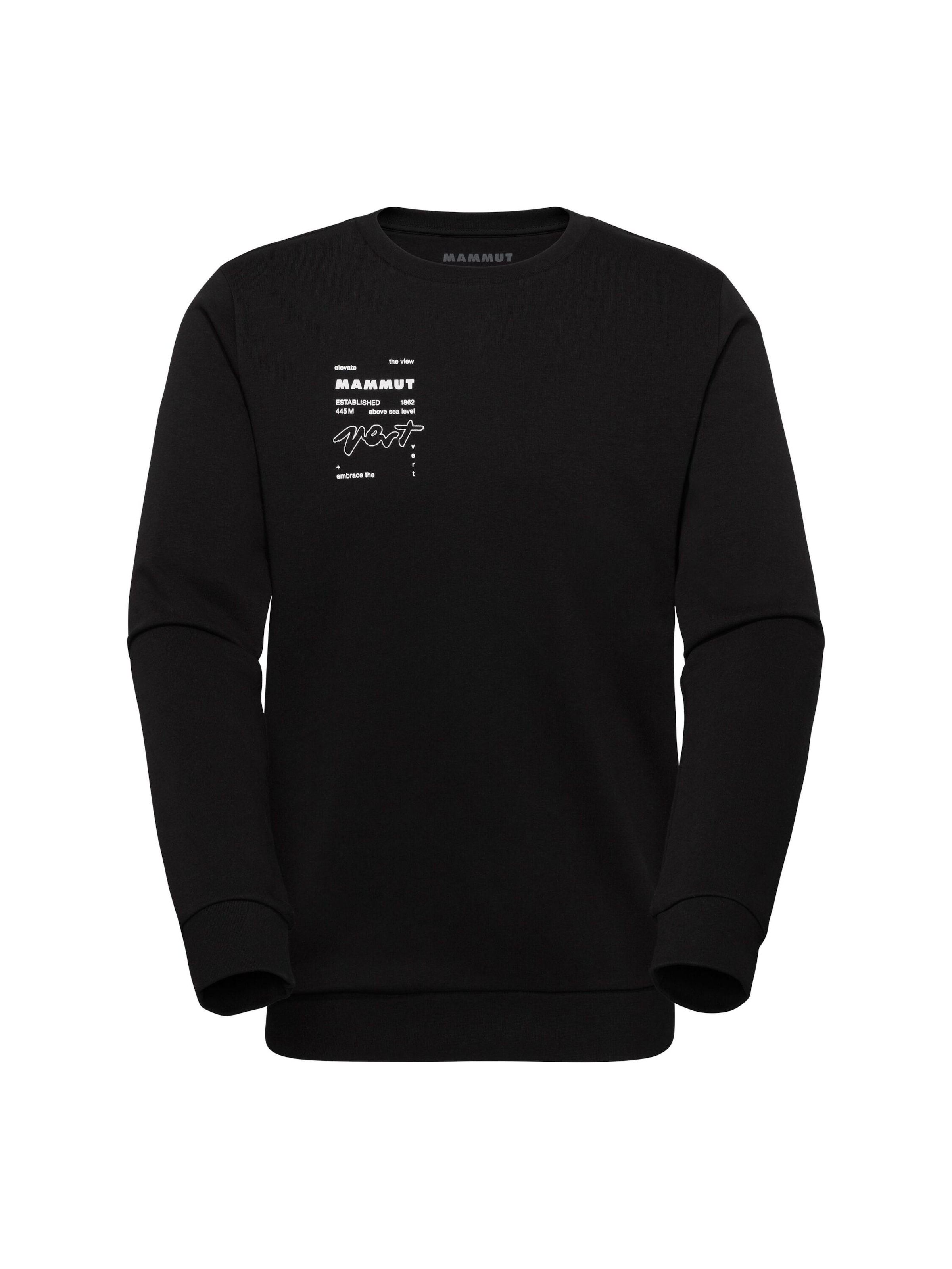 MAMMUT Athletic Sweater in Black: front