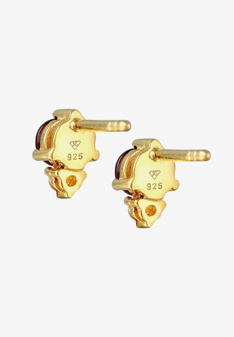 ELLI PREMIUM Ohrringe Edelstein Ohrstecker, Weihnachten in Gold