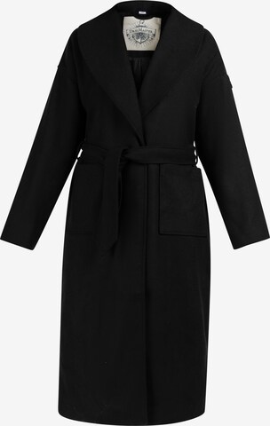 DreiMaster Vintage Ανοιξιάτικο και φθινοπωρινό παλτό σε μαύρο: μπροστά