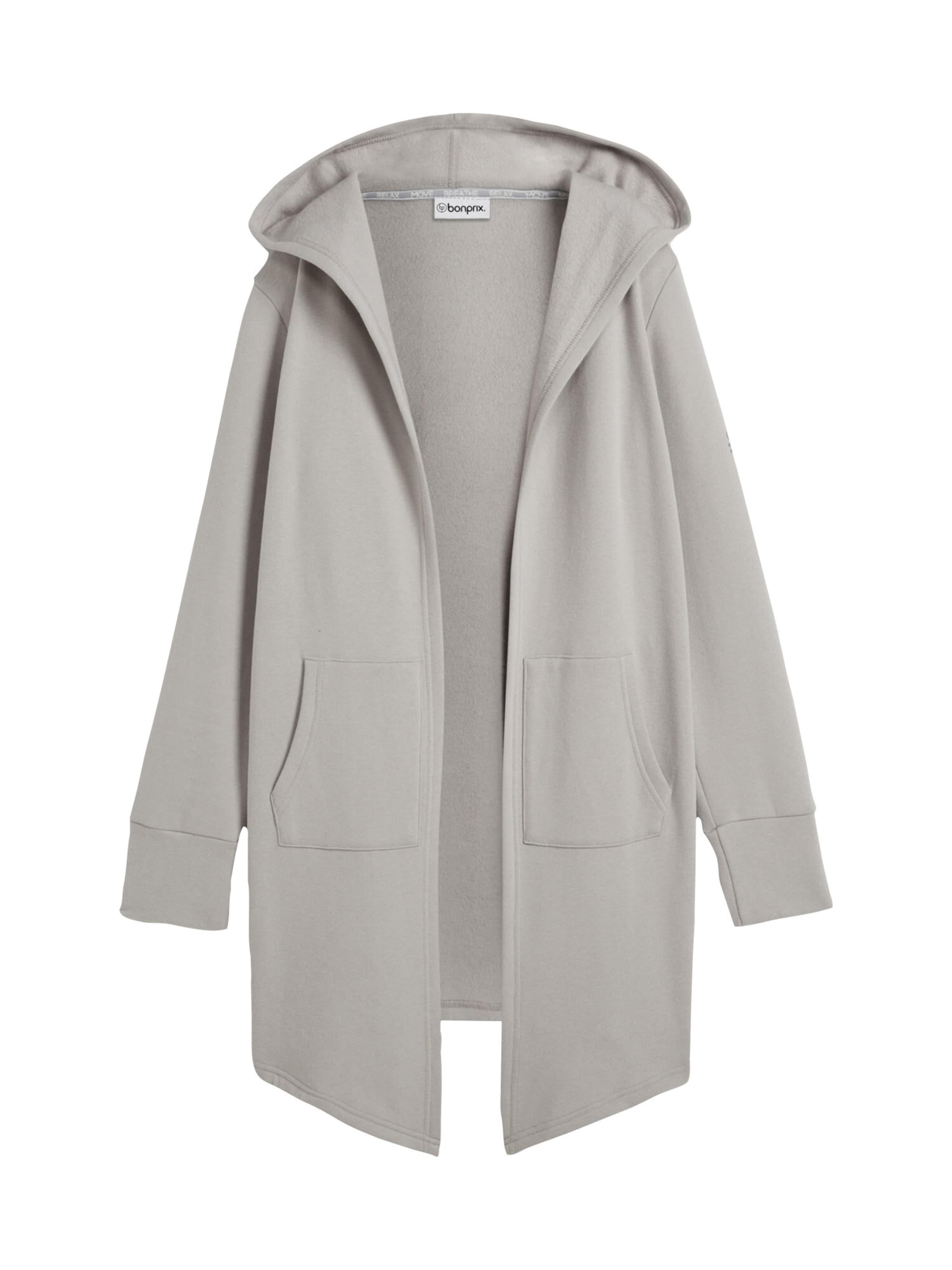 bonprix Sweatjacke in Grau: Vorderseite