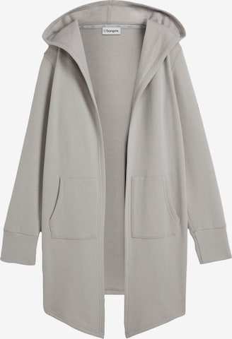 bonprix Sweatjacke in Grau: Vorderseite