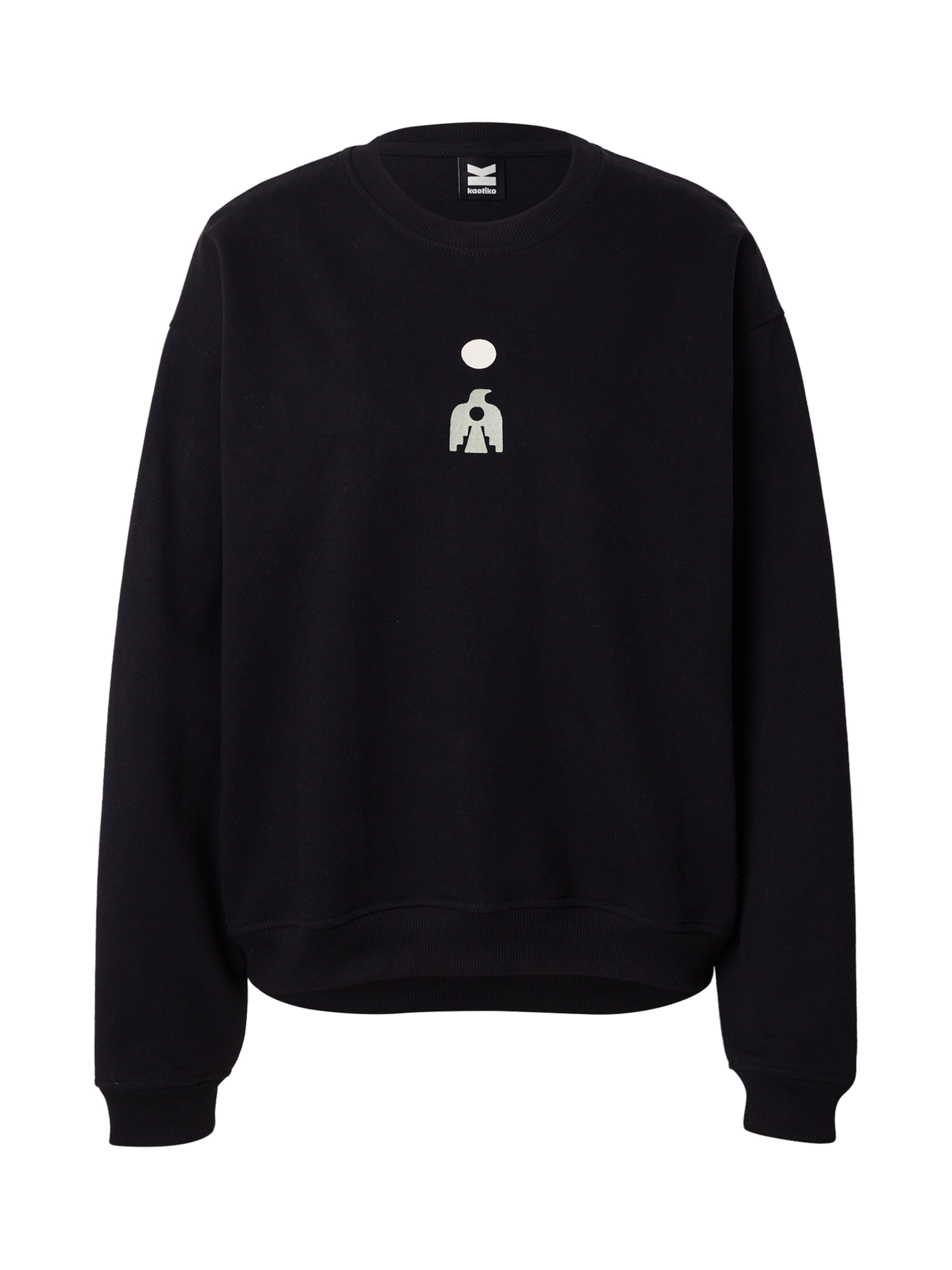 Kaotiko Μπλούζα φούτερ σε μαύρο: μπροστά
