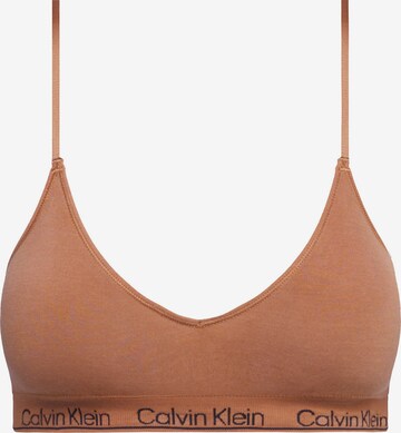 Sutien de la Calvin Klein Underwear pe bej: față