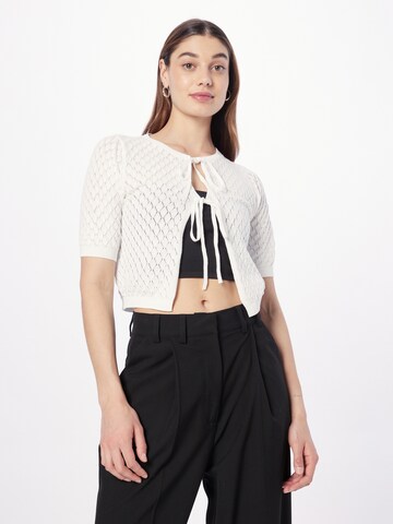 A-VIEW Knit Cardigan 'Paloma' in White: front