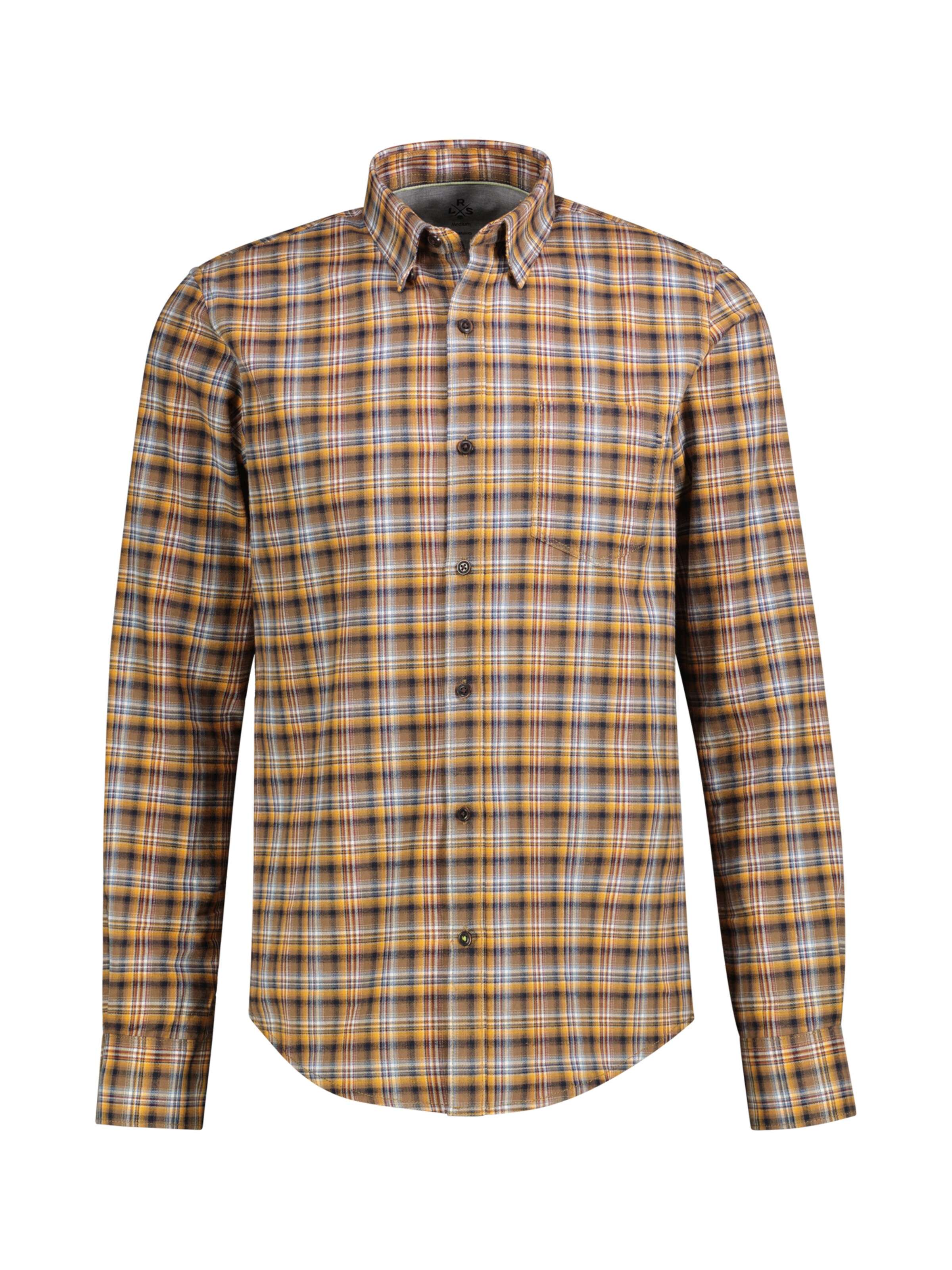 LRS Regular fit Overhemd in Beige: voorkant