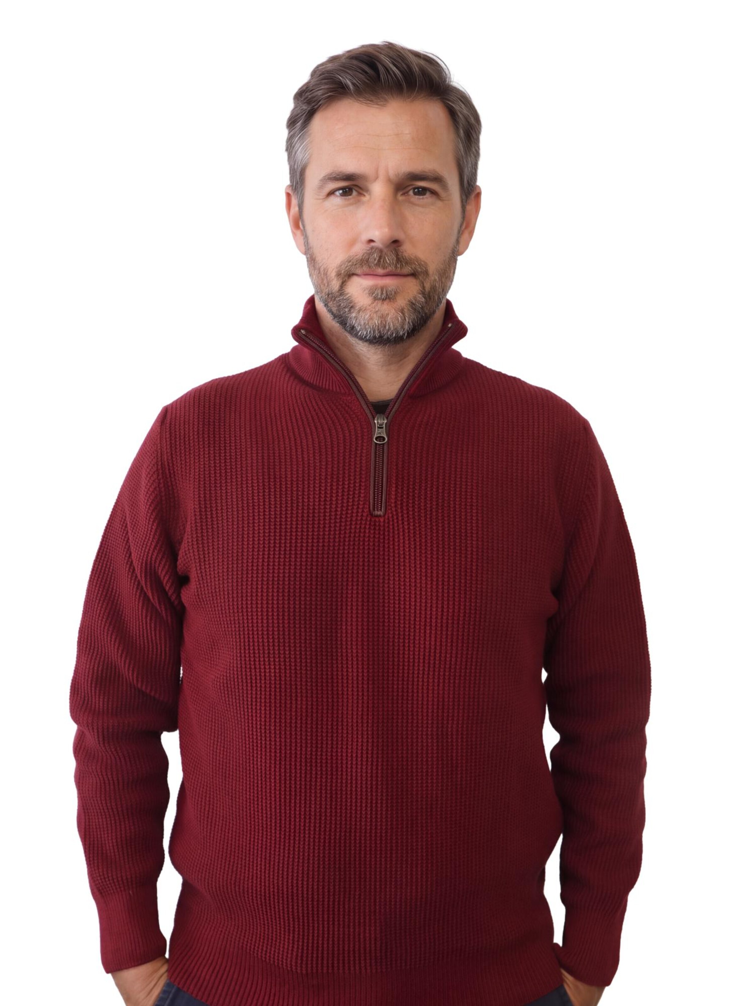 Renzo Uomo Pullover‌‌‌‌‌‌‌‌ in Rot: Vorderseite