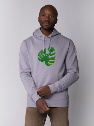 Pull-over 'Monstera 2.0' Watapparel en violet : devant