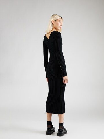 HUGO Knitted dress 'Slevett' in Black