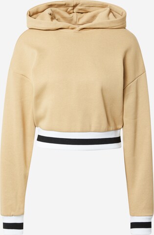 Sweat-shirt Urban Classics en beige : devant