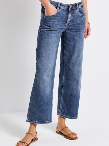 STREET ONE Wide leg Jeans in Blue: front