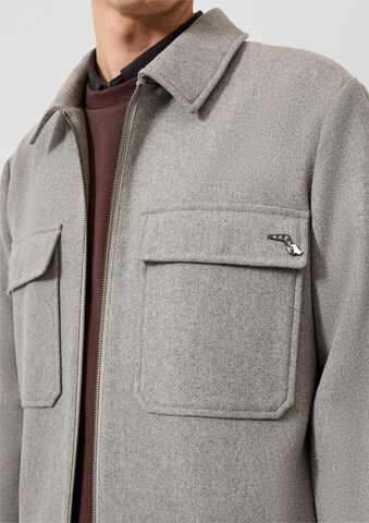 QS Between-season jacket in Brown: front