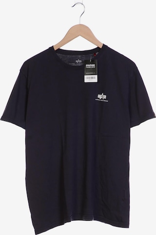 ALPHA INDUSTRIES Shirt in XXL in Blue: front