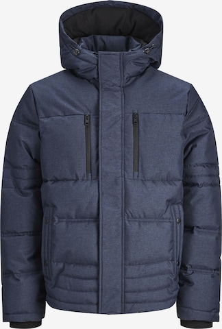 JACK & JONES Winter Jacket 'Yog' in Blue: front