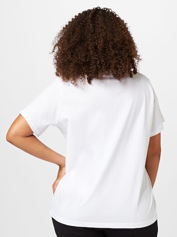 T-shirt Calvin Klein Curve en blanc
