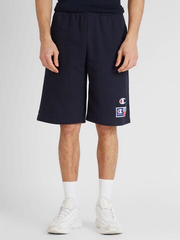 Champion Authentic Athletic Apparel Loosefit Shorts in Blau: predná strana